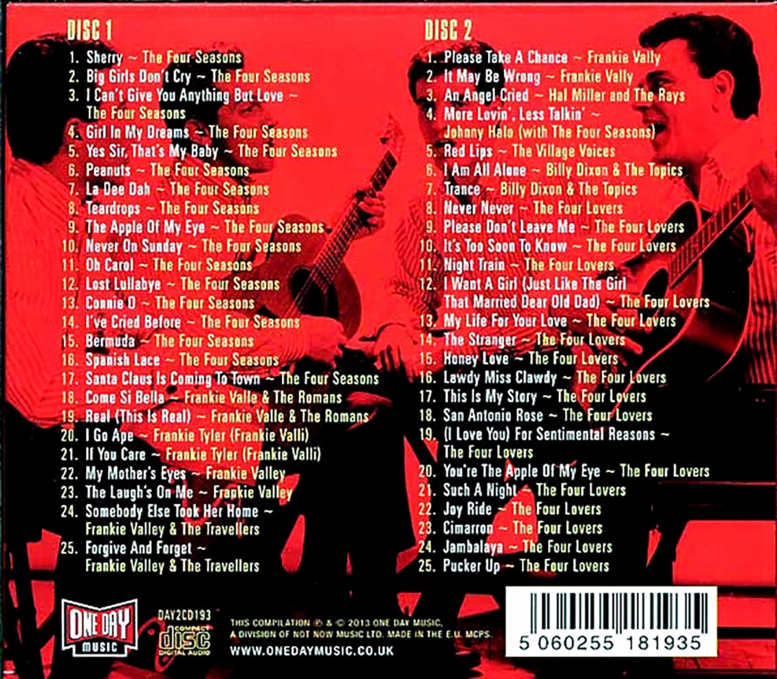 Frankie Valli & The Four Seasons - The Anthology (50 tracks) (2xCD) (deluxe 3-fold digipak)