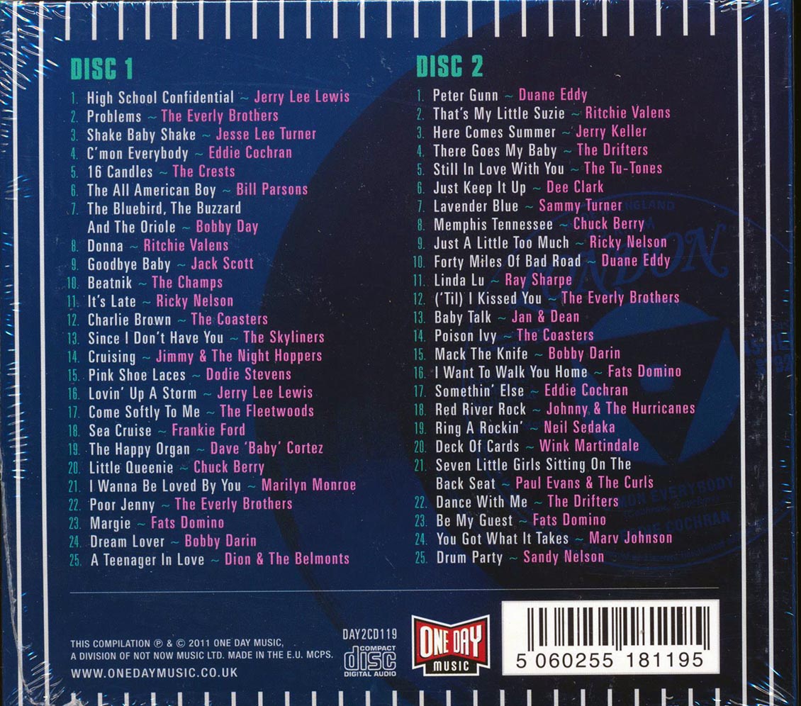 Various - The London American Story 1959 (50 tracks) (2xCD) (deluxe 3-fold digipak)