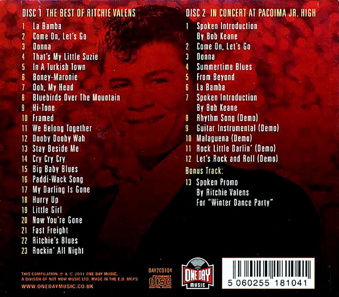 Ritchie Valens - La Bamba: The Definitive Collection (36 tracks) (2xCD) (deluxe 3-fold digipak)