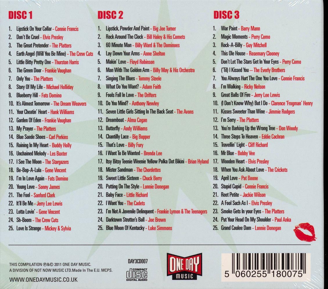 Various - Lipstick On Your Collar: 75 Original Jukebox Classics (75 tracks) (3xCD) (deluxe 3-fold digipak)