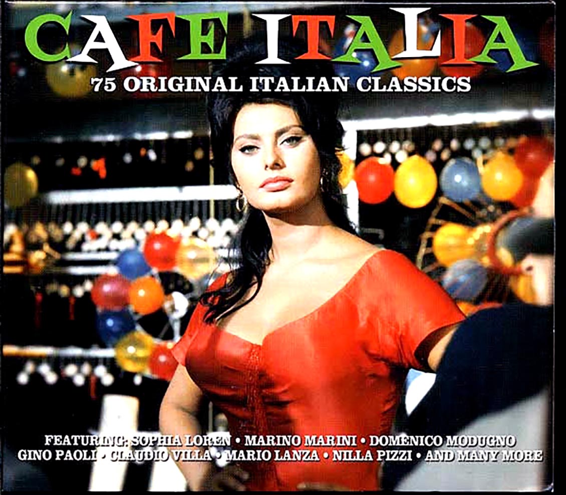 Various - Cafe Italia: 75 Original Italian Classics (75 tracks) (3xCD) (deluxe 3-fold digipak)