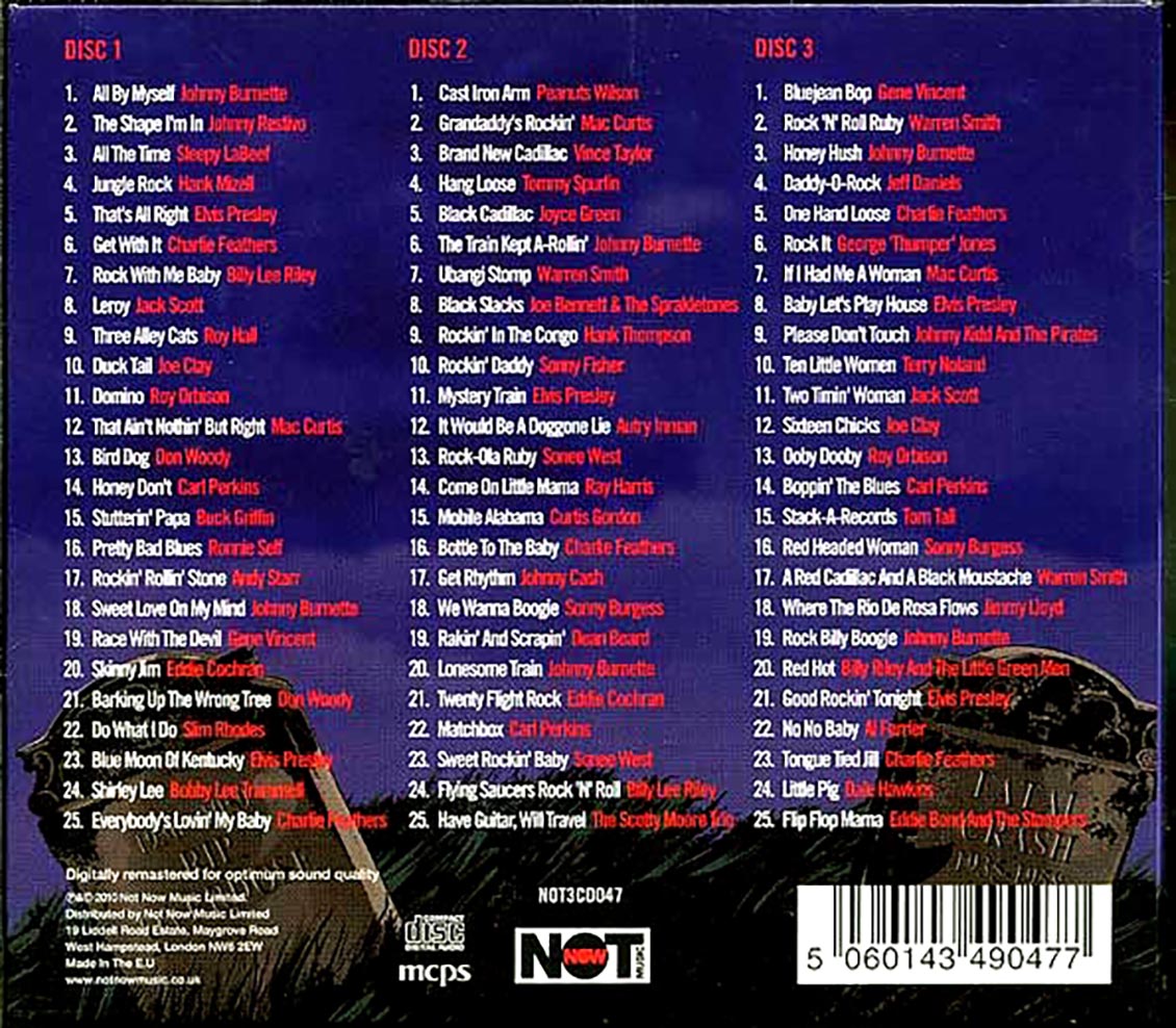 Various - Rockabilly's Graveest Hits (75 tracks) (3xCD) (deluxe 3-fold digipak)