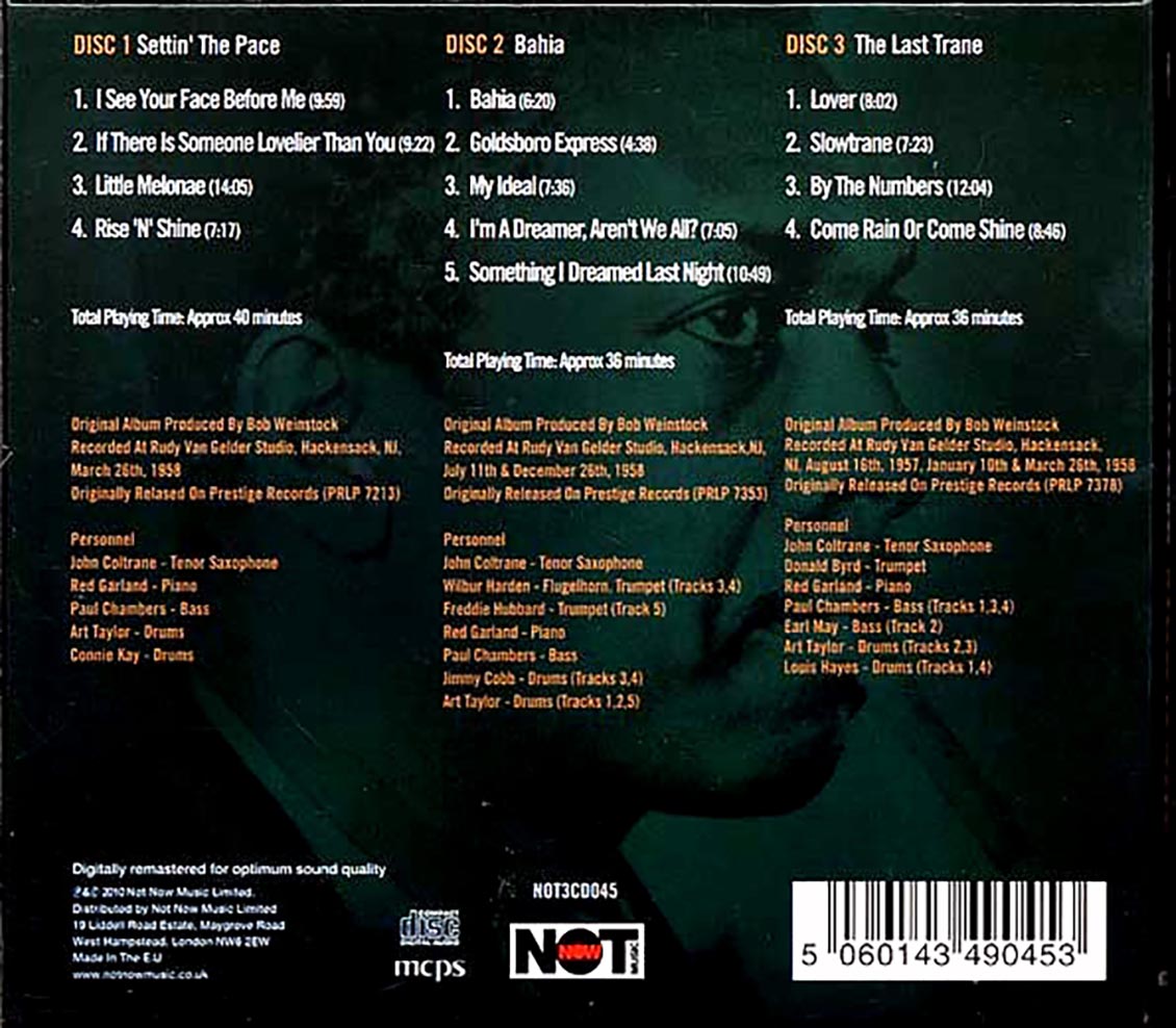 John Coltrane - Slowtrane (3xCD) (deluxe 3-fold digipak)