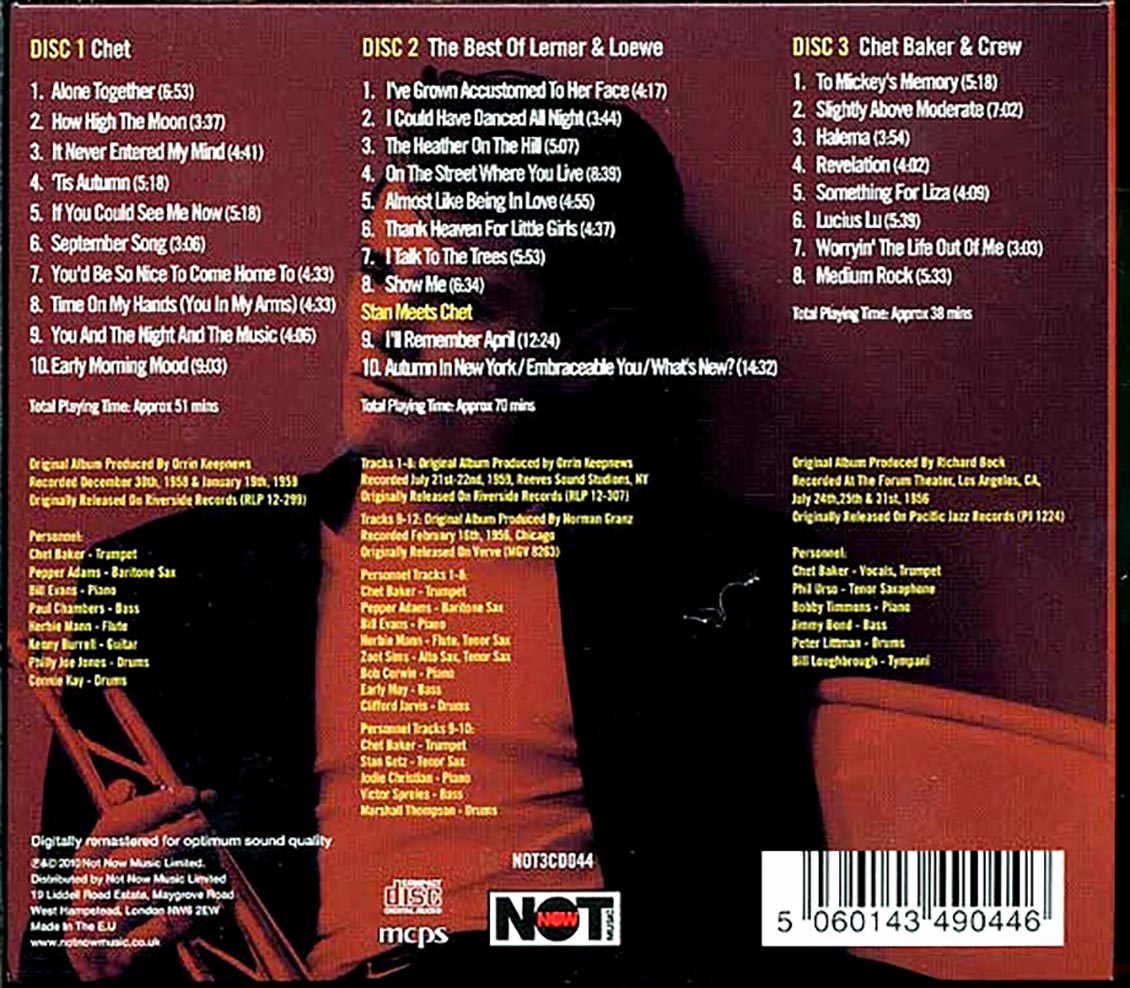 Chet Baker - Groovy (28 tracks) (3xCD) (deluxe 3-fold digipak)