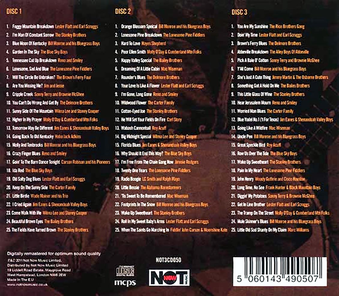 Various - Very Best Of Bluegrass (75 tracks) (3xCD) (deluxe 3-fold digipak)