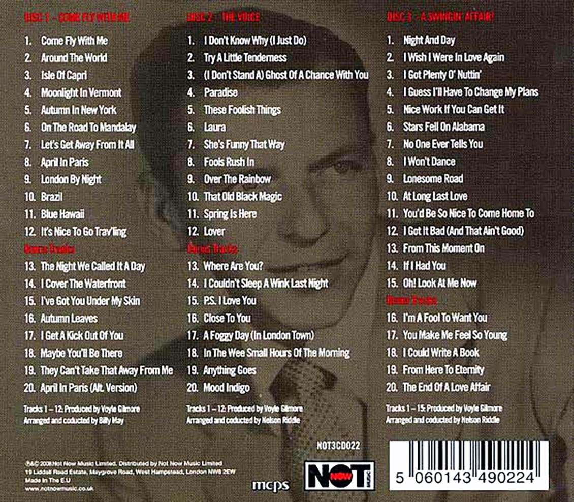 Frank Sinatra - The Voice (60 tracks) (3xCD) (deluxe 3-fold digipak)