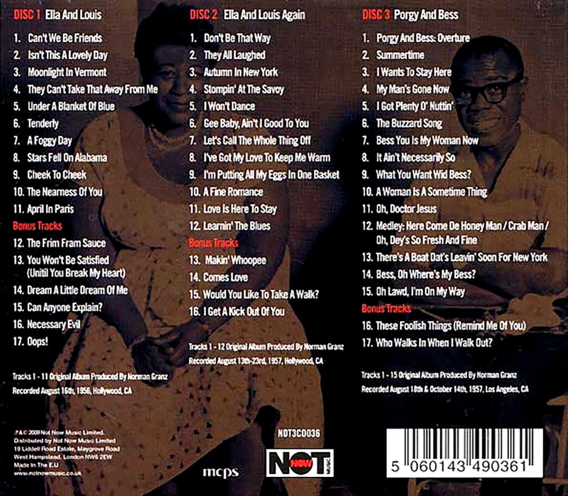 Ella Fitzgerald, Louis Armstrong - The Definitive Ella & Louis (50 tracks) (3xCD) (deluxe 3-fold digipak)