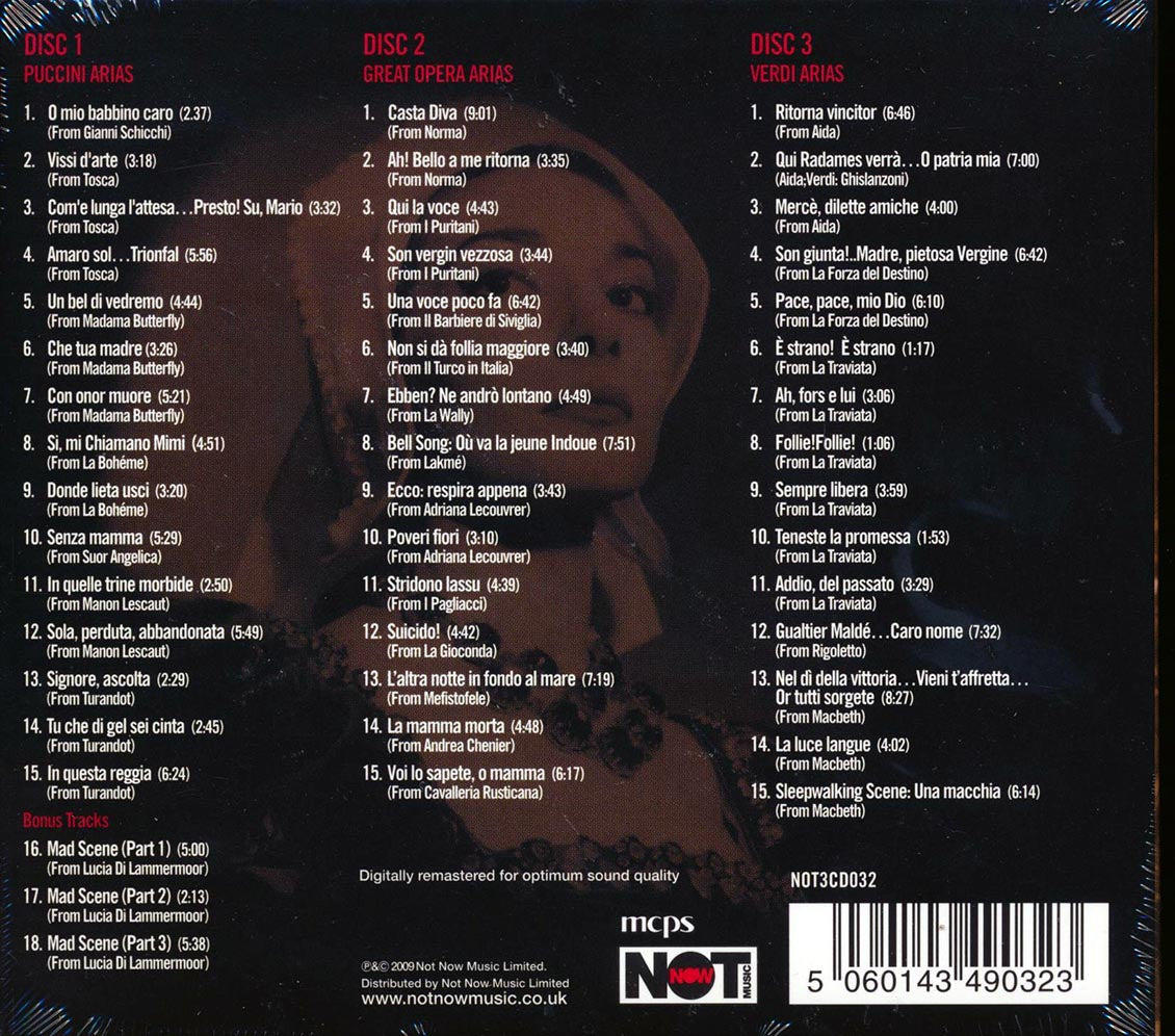 Maria Callas - La Divina (48 tracks) (3xCD) (deluxe 3-fold digipak)