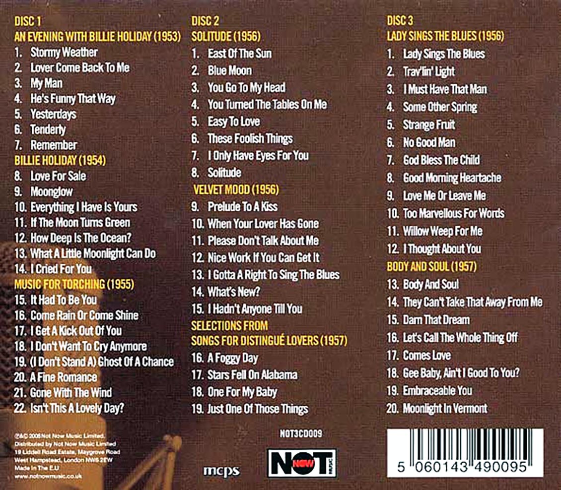 Billie Holiday - The Ultimate Collection (61 tracks) (3xCD) (deluxe 3-fold digipak)