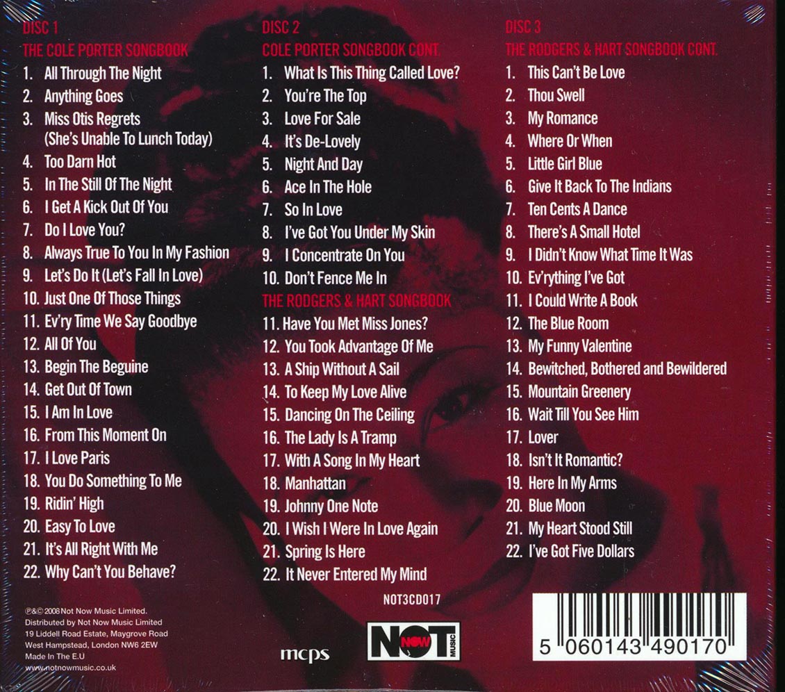 Ella Fitzgerald - Songbooks: Sings Cole Porter & Rodgers And Heart (66 tracks) (3xCD) (deluxe 3-fold digipak)