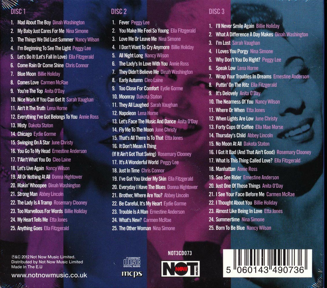 Various - Greatest Jazz Divas (75 tracks) (3xCD) (deluxe 3-fold digipak)