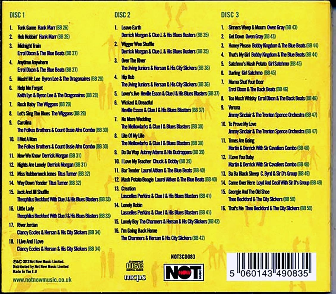 Count Ossie. Laurel Aitken, Theo Beckford, Derrick Morgan, Etc. - The History Of Blue Beat: The Birth Of Ska BB26-BB50 The A & B Sides (50 tracks) (3xCD) (deluxe 3-fold digipak)