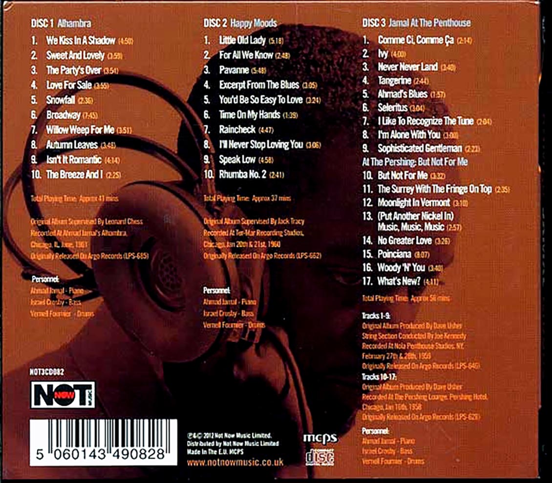 Ahmad Jamal - Moods (29 tracks) (3xCD) (deluxe 3-fold digipak)