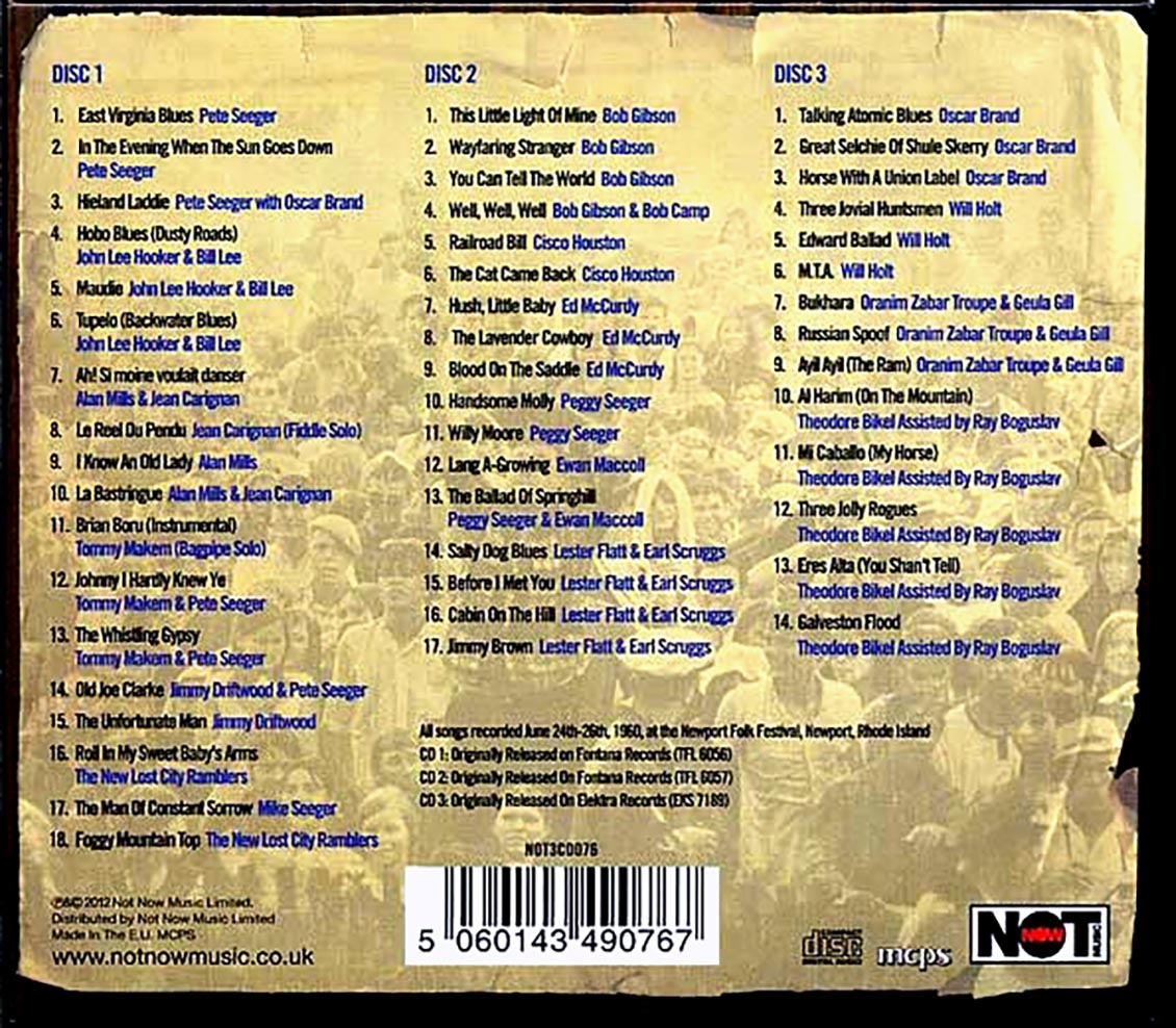 Various - The Newport Folk Festival 1960 (49 tracks) (3xCD) (deluxe 3-fold digipak)