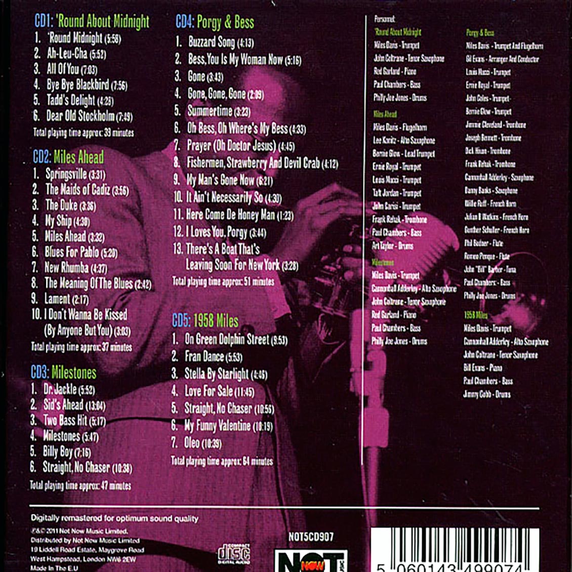 Miles Davis - Five Miles (39 tracks) (5xCD)