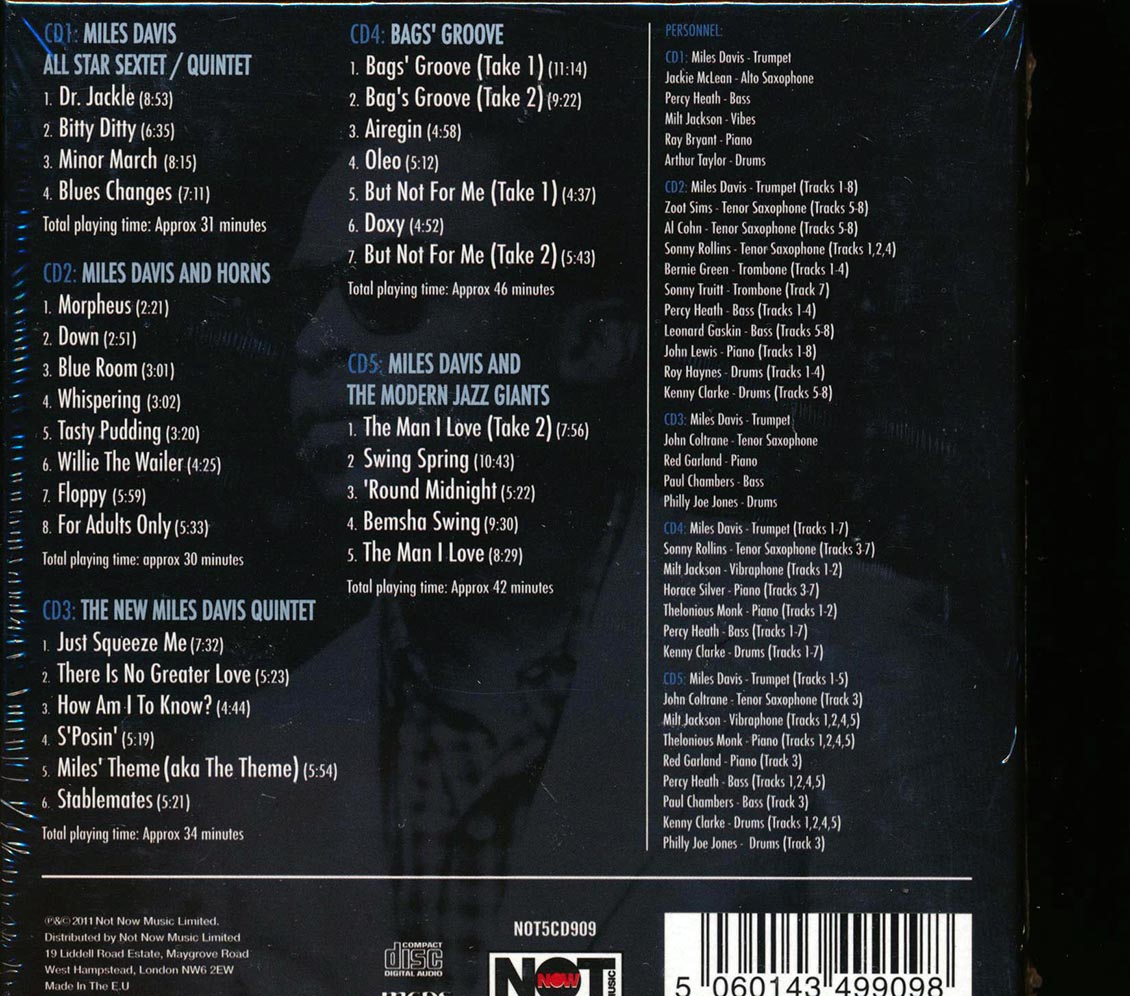 Miles Davis - The Anthology 1955-1958 (30 tracks) (5xCD)