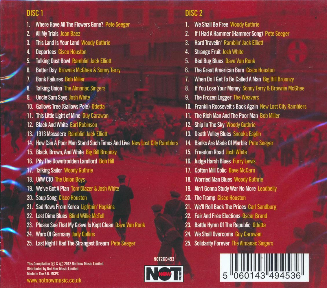 Various - Protest Songs: Stark Songs Of Struggle And Strife (50 tracks) (2xCD)