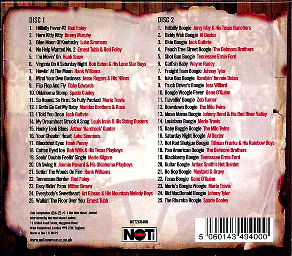 Various - Hillbilly Hop: 50 Essential Hillbilly Classics (50 tracks) (2xCD)