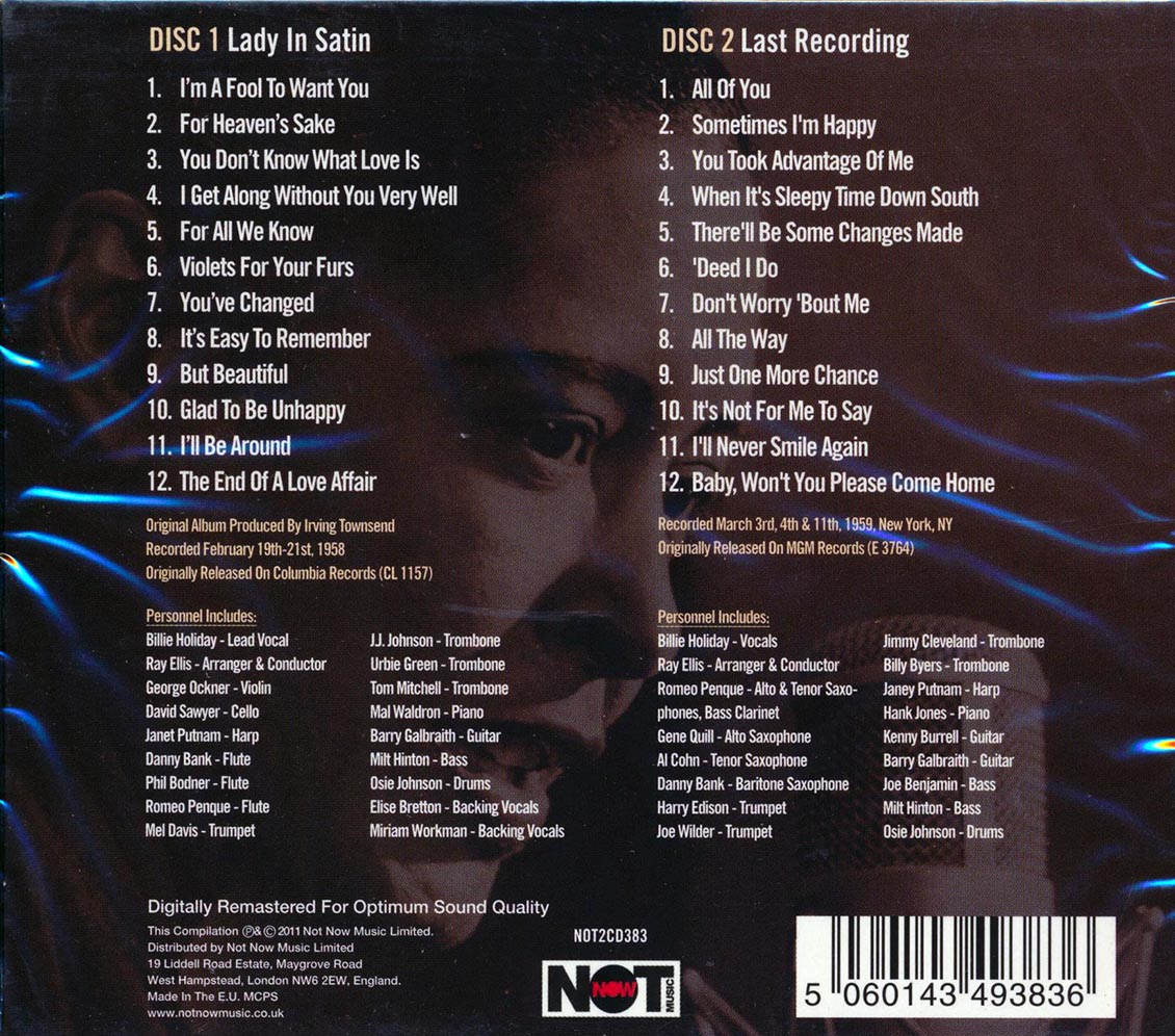 Billie Holiday - Lady In Satin (24 tracks) (2xCD)