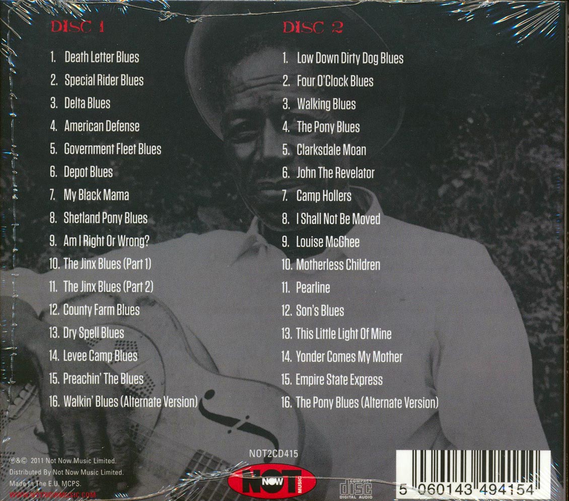 Son House - Raw Delta Blues (32 tracks) (2xCD)