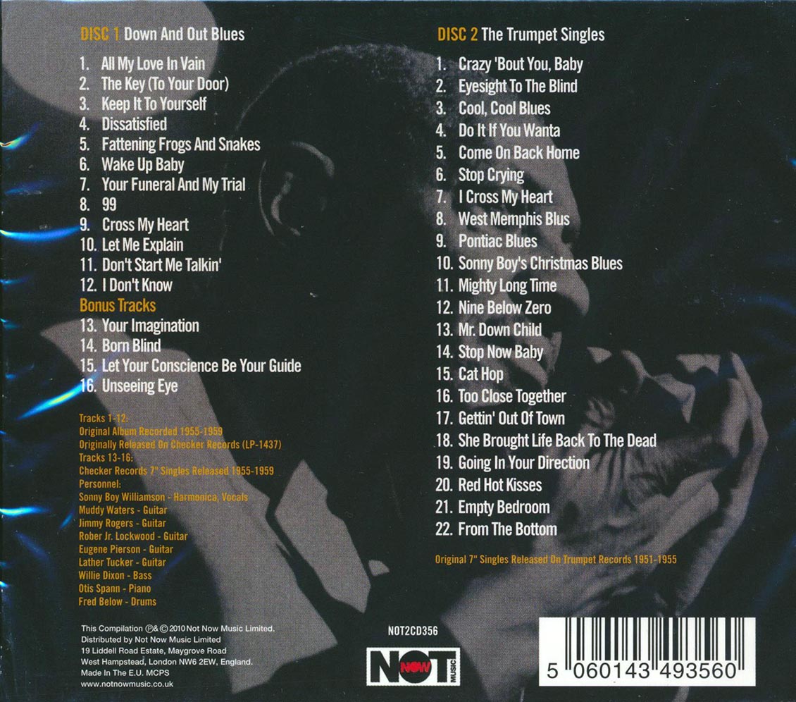Sonny Boy Williamson - Down And Out Blues (38 tracks) (2xCD)