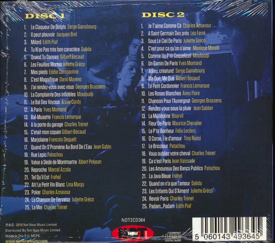 Various - Cafe Parisien: 50 Chansons Originales (50 tracks) (2xCD)