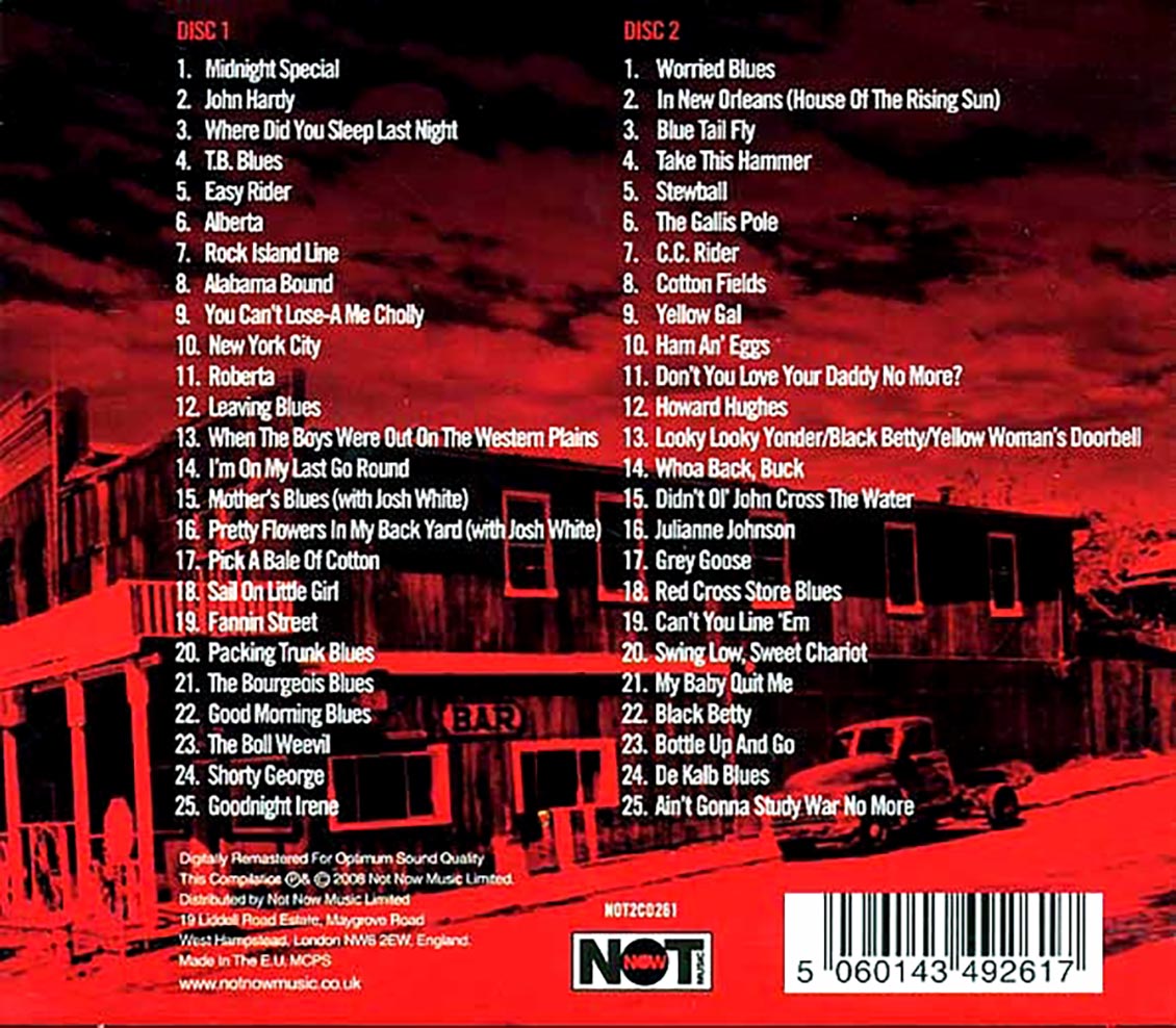 Leadbelly - The Definitive Leadbelly (50 tracks) (2xCD)