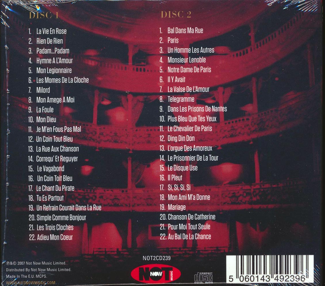 Edith Piaf - La Vie En Rose (44 tracks) (2xCD)