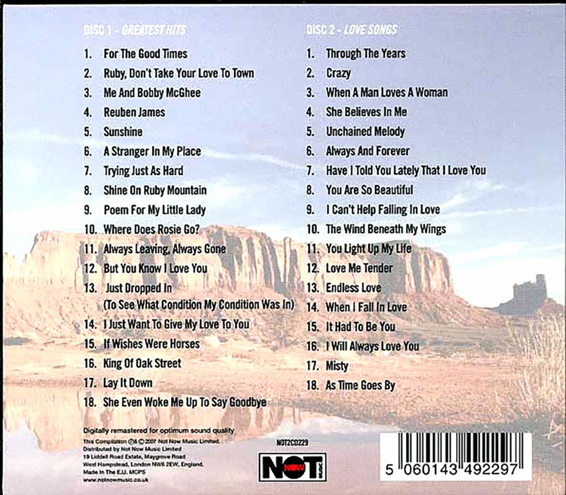 Kenny Rogers - Greatest Hits & Love Songs (36 tracks) (2xCD)