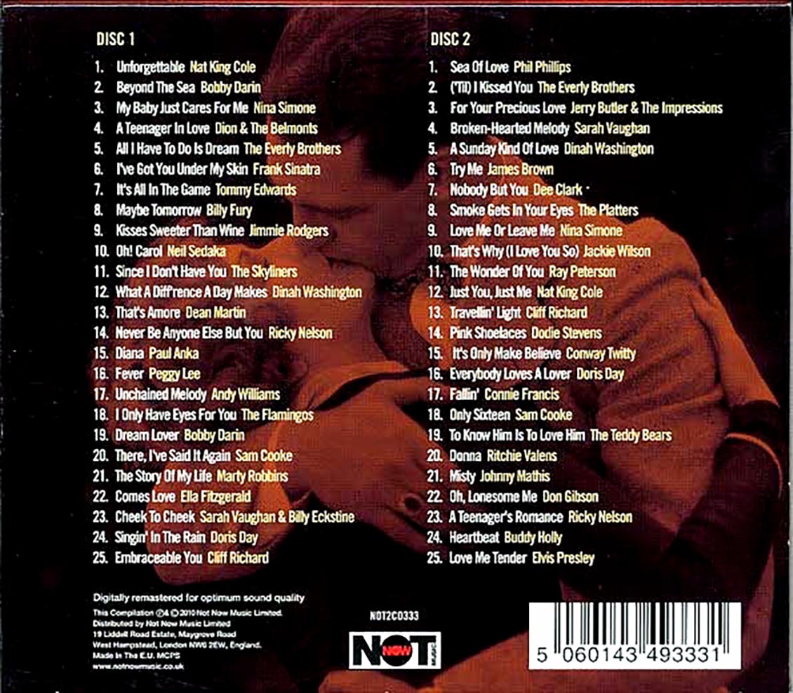 Various - Unforgettable Love Songs (50 tracks) (2xCD)