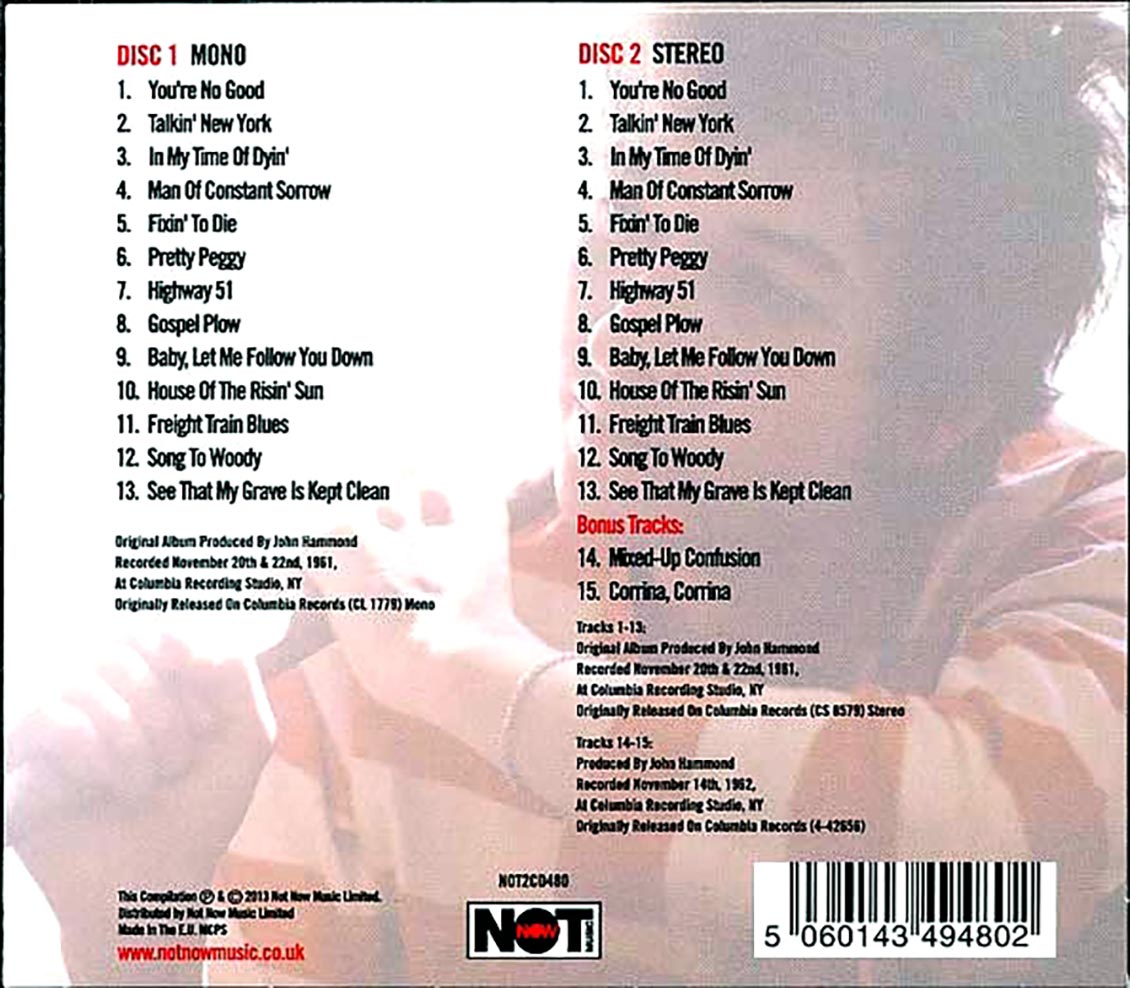 Bob Dylan - Bob Dylan (28 tracks) (2xCD)
