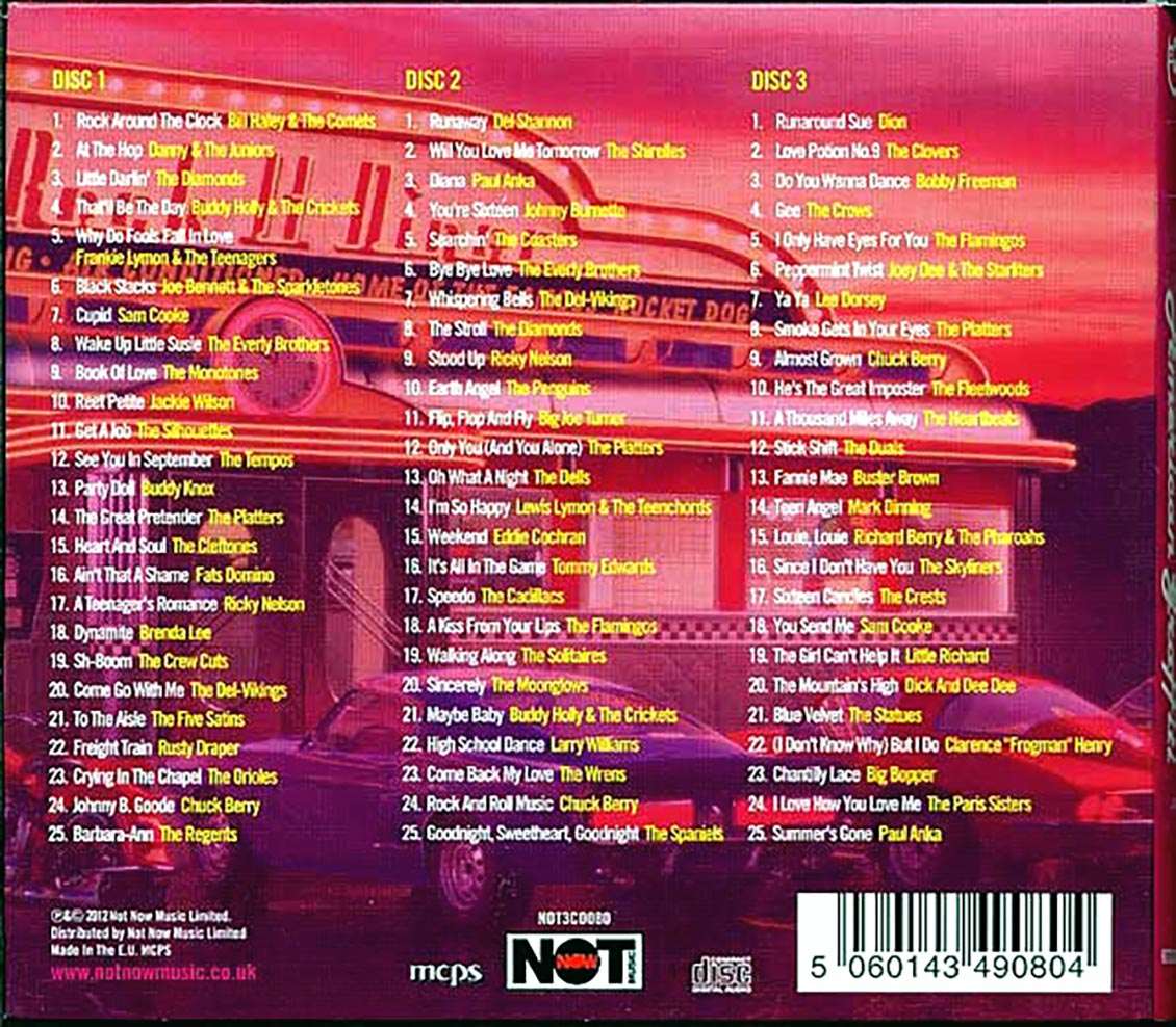 Various - Music That Inspired American Graffiti (75 tracks) (3xCD) (deluxe 3-fold digipak)