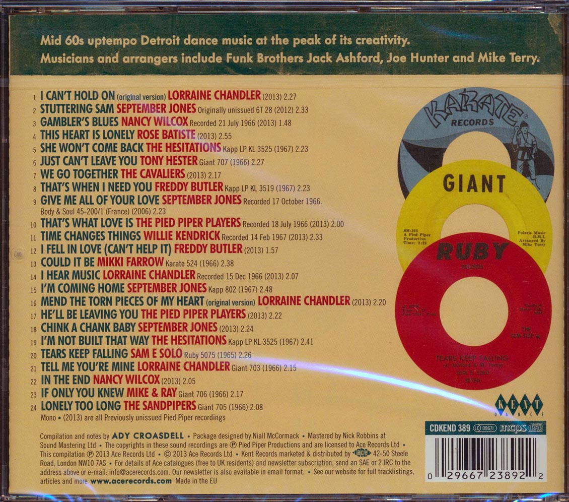 Various - Pied Piper Presents A New Concept In Detroit Soul (24 tracks)