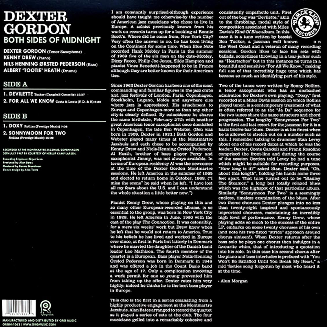 Dexter Gordon - Both Sides Of Midnight (180g) (audiophile)