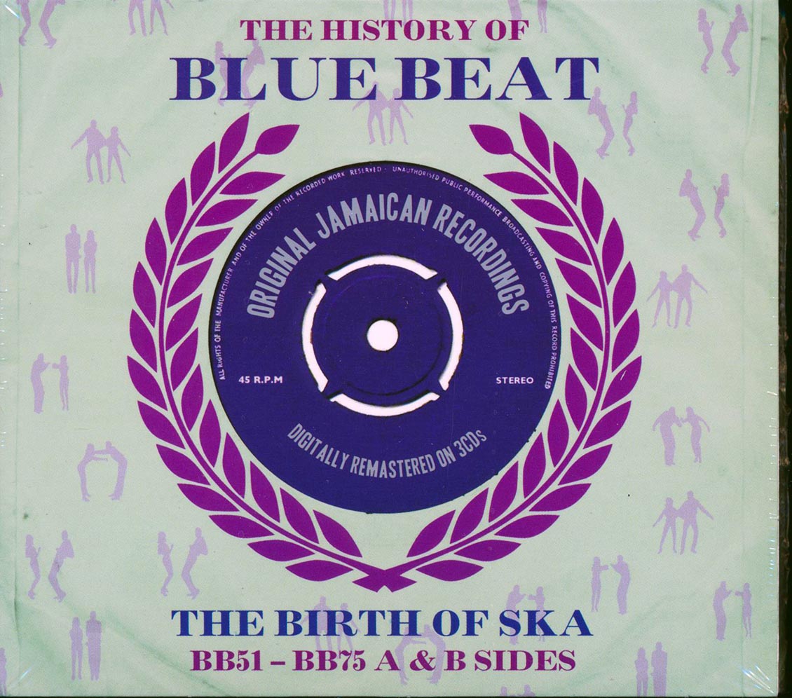 Roland Alphonso, Count Ossie, Laurel Aitken, Clancy Eccles, Etc. - The History Of Blue Beat: The Birth Of Ska BB51-BB75 A & B Sides (50 tracks) (3xCD) (deluxe 3-fold digipak)