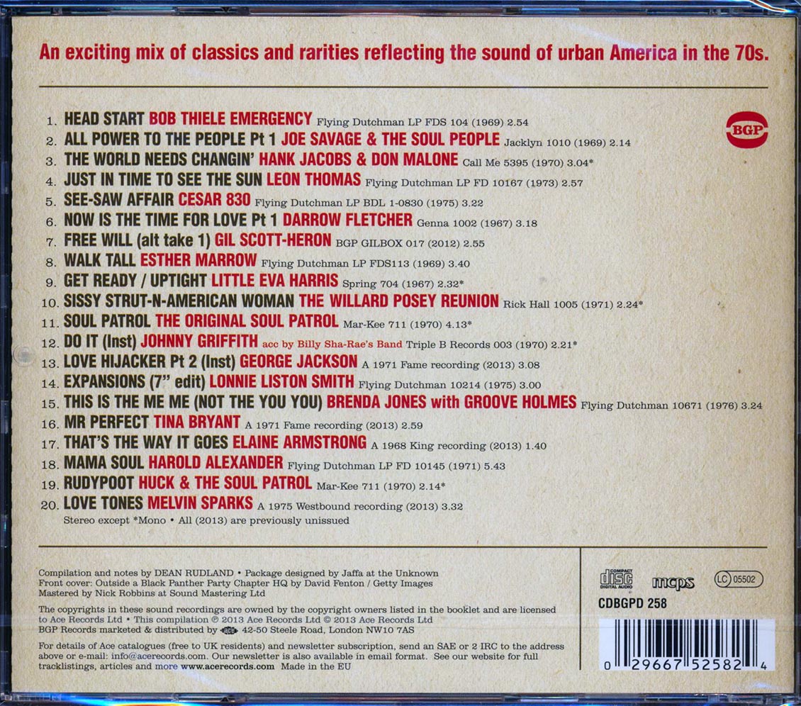 Various - The World Needs Changing: Street Funk & Jazz Grooves 1967-1976 (20 tracks)