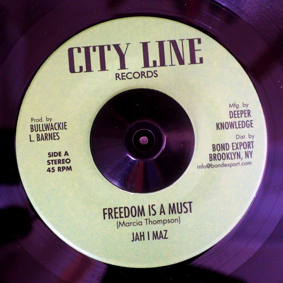 Jah I Maz - Freedom Is A Must  /  Baba Leslie - Freedom Dub