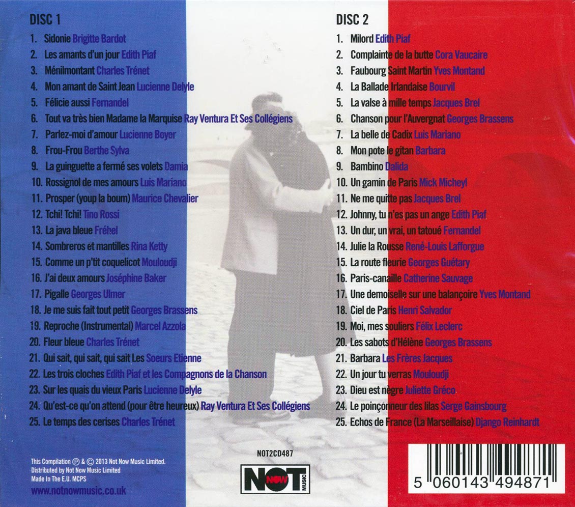 Various - Souvenirs De Paris: 50 Grands Succes Francias (50 tracks) (2xCD)