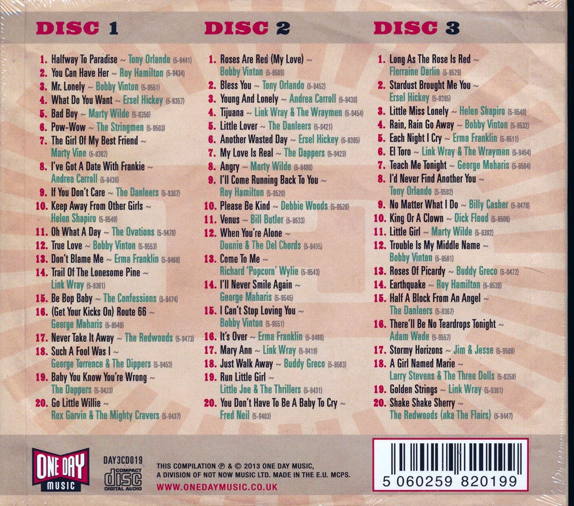 Various - Halfway To Paradise: The Epic Records Story (60 tracks) (3xCD) (deluxe 3-fold digipak)