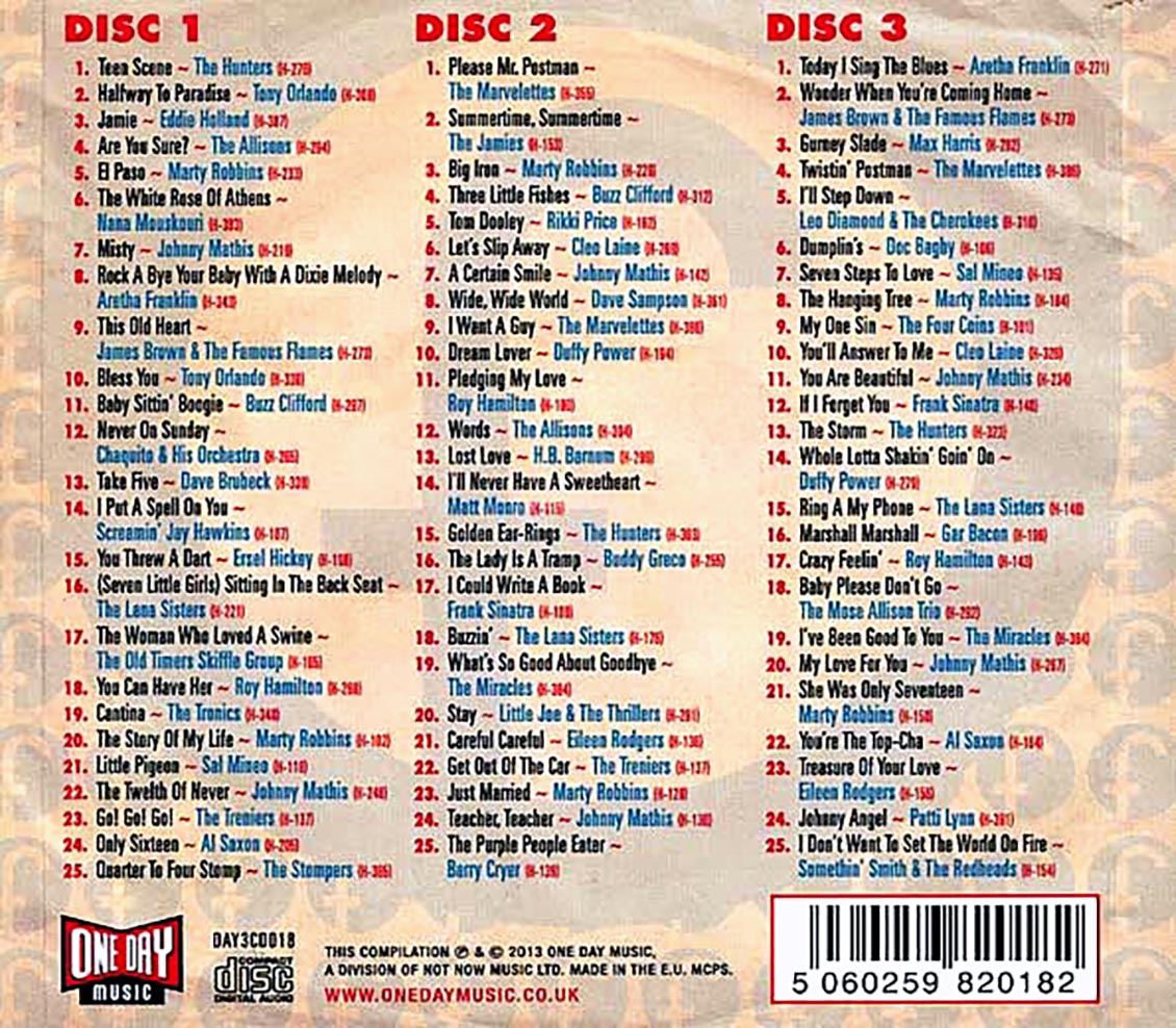 Various - Teen Scene Gems From The Fontana Vaults (75 tracks) (3xCD) (deluxe 3-fold digipak)