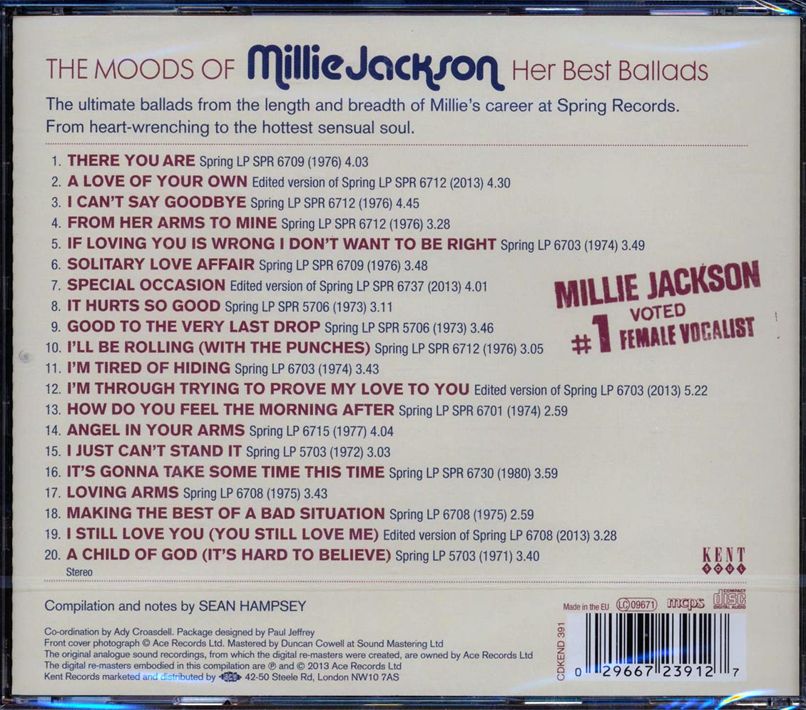 Millie Jackson - The Moods Of Millie Jackson: Her Best Ballads (20 tracks)