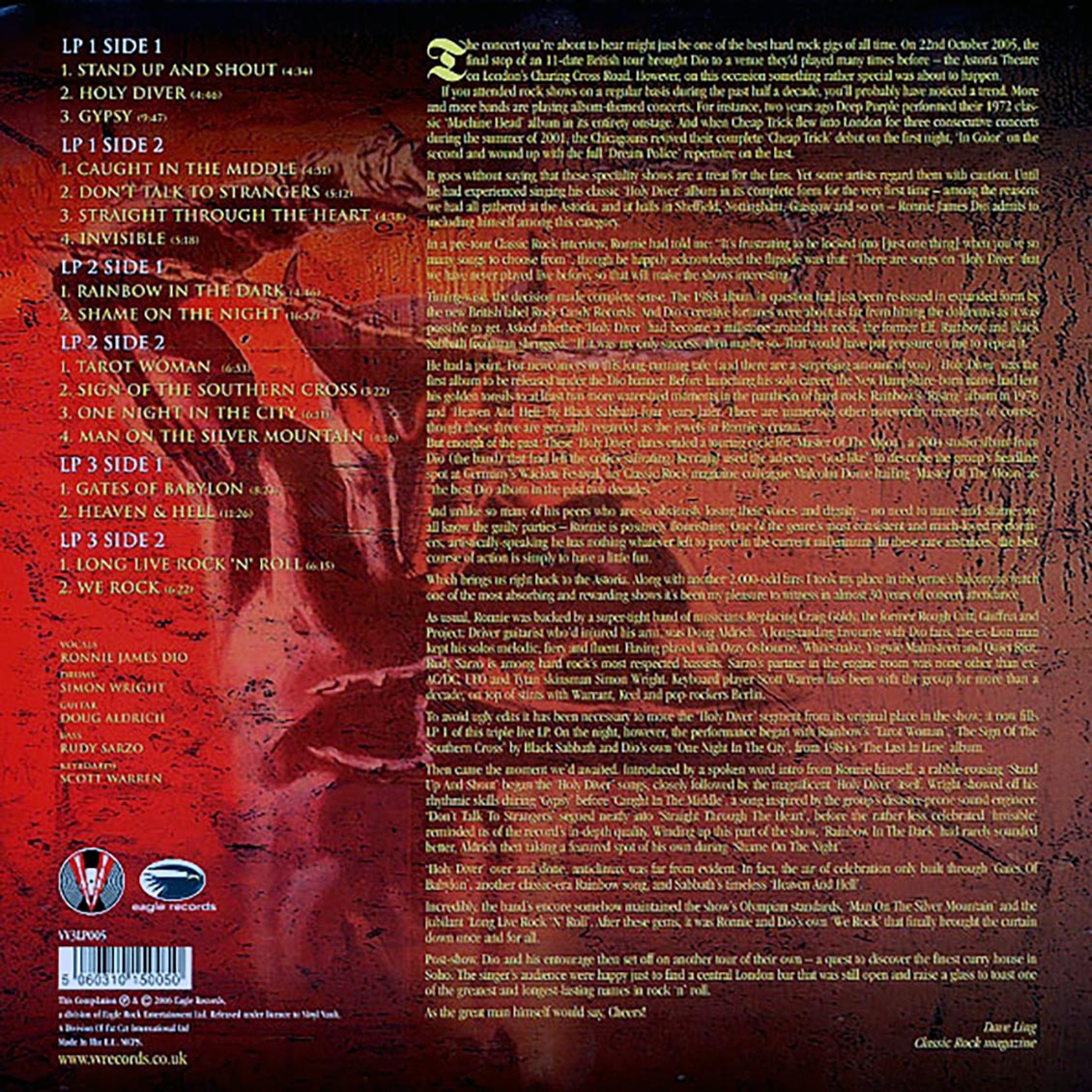 Dio - Holy Diver (3xLP) (colored vinyl)