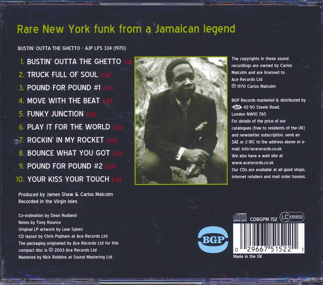 Carlos Malcolm - Bustin Outta The Ghetto