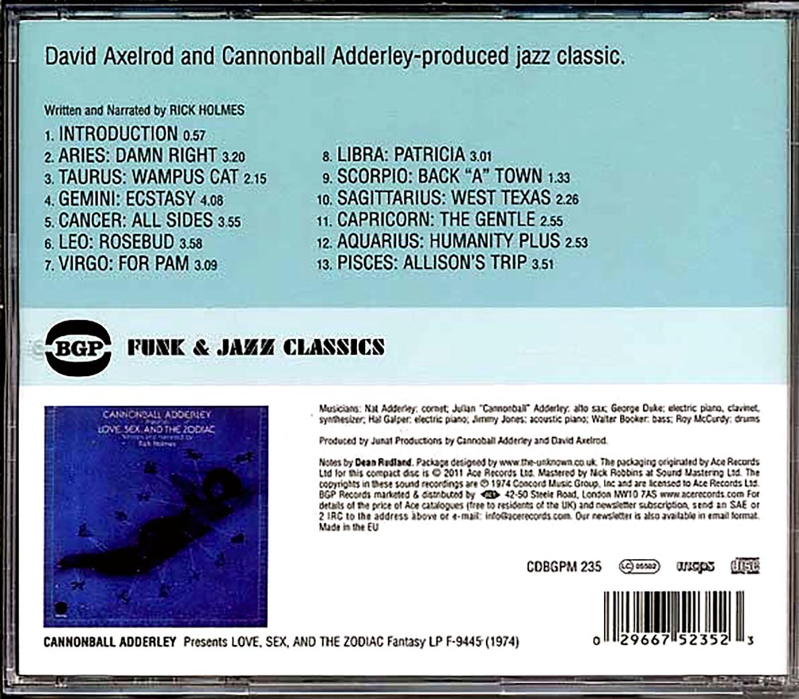 Cannonball Adderley - Presents Love, Sex, And The Zodiac