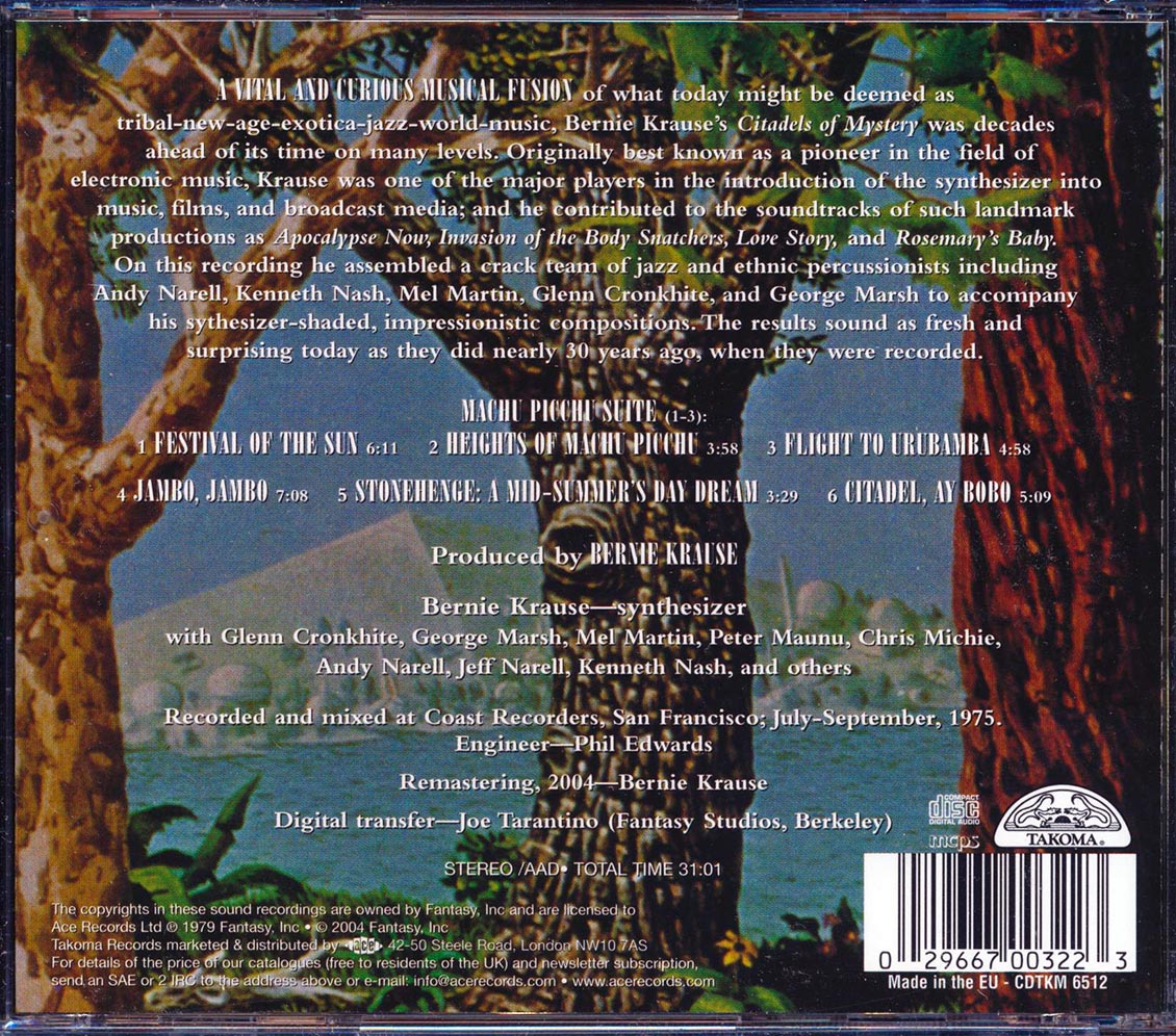 Bernie Krause - Citadels Of Mystery