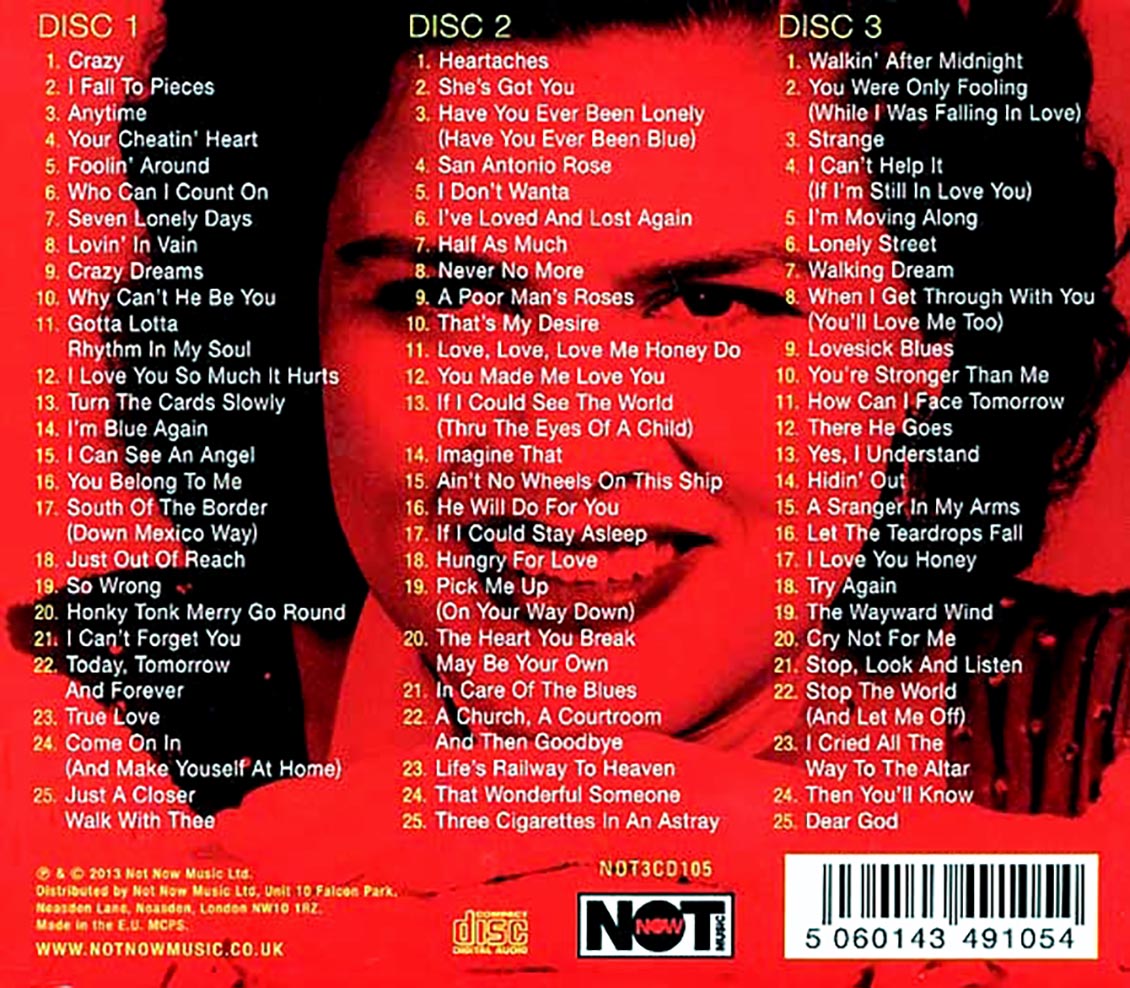Patsy Cline - The Anthology (75 tracks) (3xCD) (deluxe 3-fold digipak)