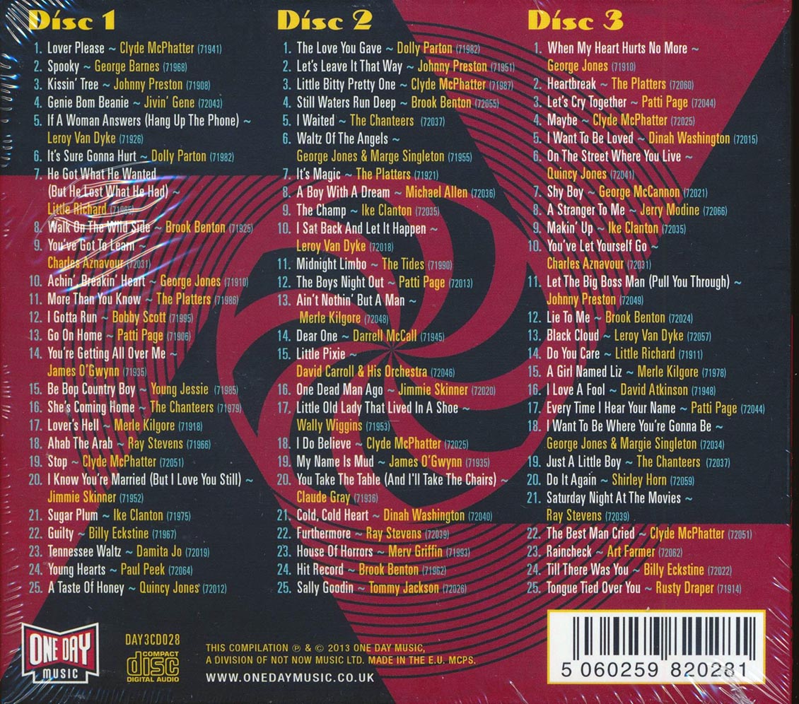 Various - A Taste Of Honey: Gems From The Mercury Vaults 1962 (75 tracks) (3xCD) (deluxe 3-fold digipak)
