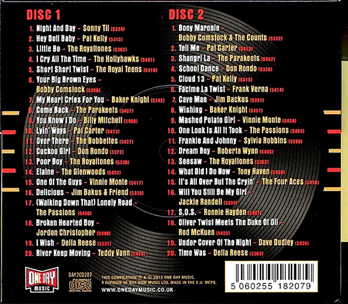 Various - Night And Day: The Jubilee Records Story 1958-1962 (40 tracks) (2xCD) (deluxe 3-fold digipak)