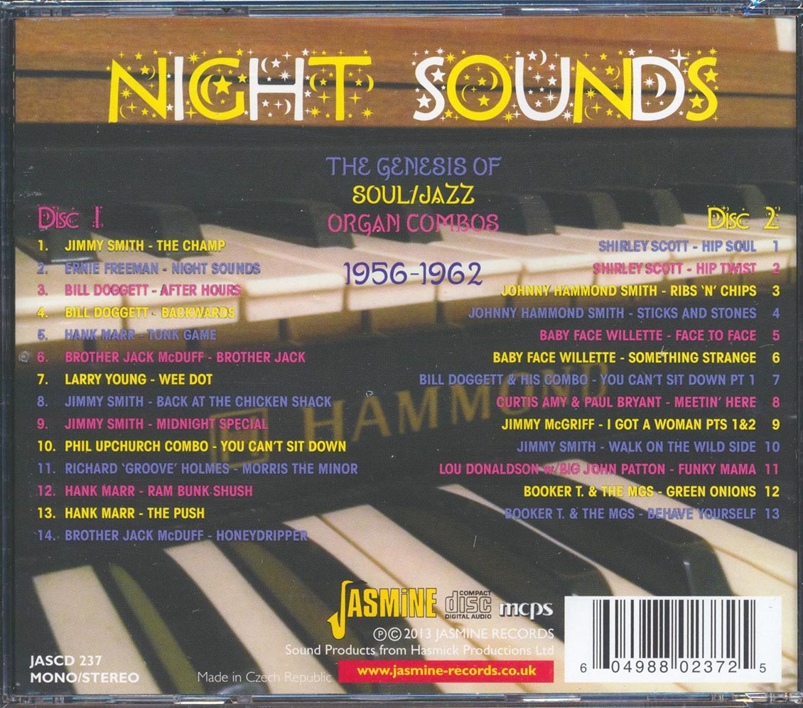 Various - Night Sounds: The Geniuses Of Soul Jazz Organ Combos 1956-1962 (2xCD)