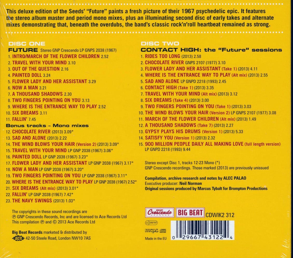 The Seeds - Future (38 tracks) (2xCD)